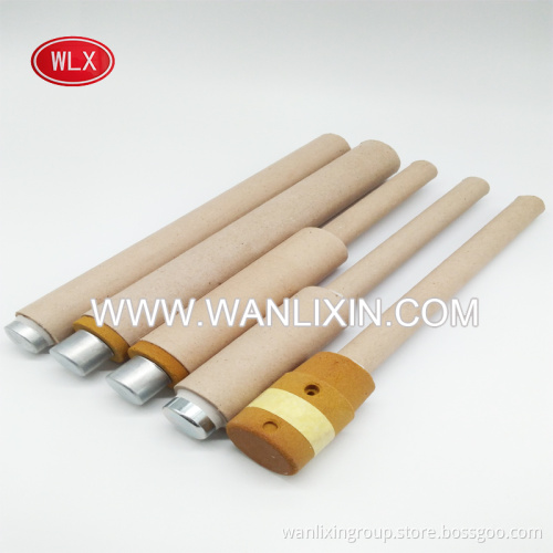 Immersion liquid molten steel metal sampler